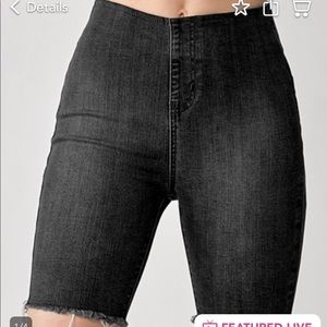 Risen Slide & Ride Denim Biker Shorts